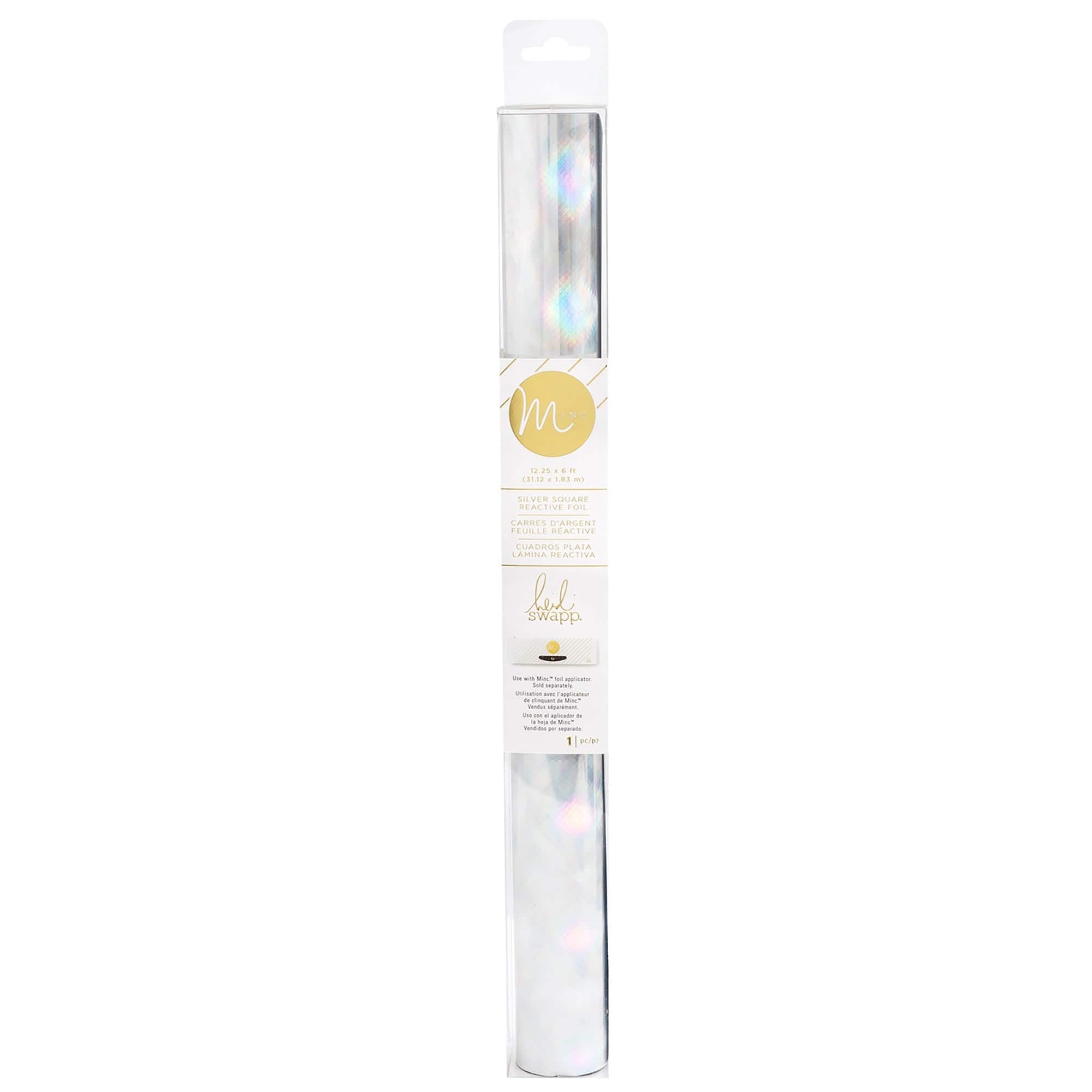 Heidi Swapp Craft Materials Silver Square - 12in x 6ft Heidi Swapp Minc Reactive Foil Roll - Available in Multiple Styles
