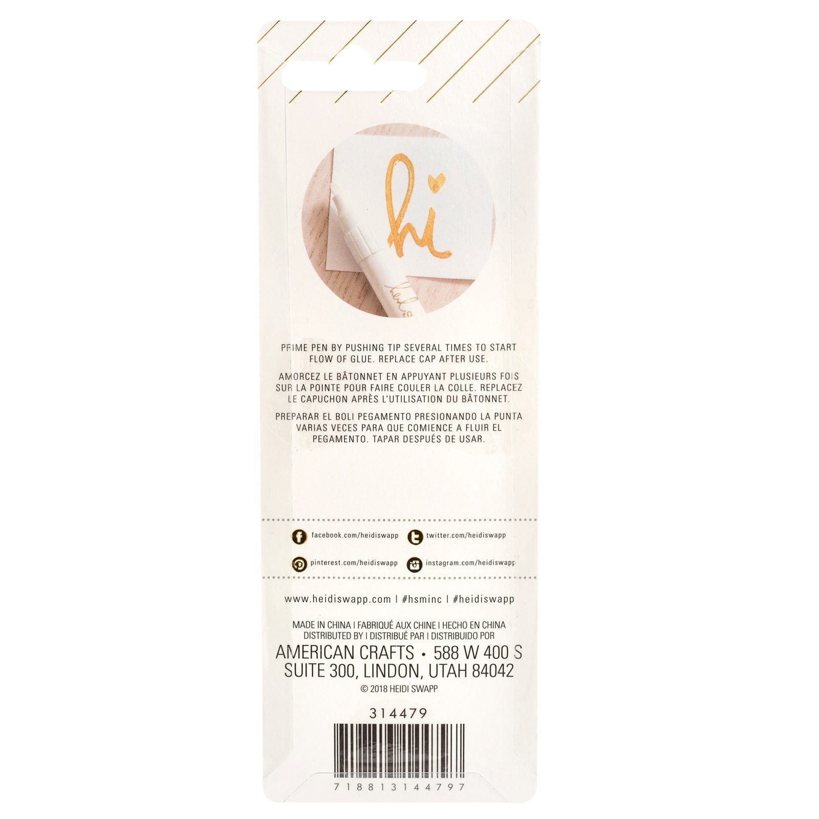 Heidi Swapp Mixed Product Programs Heidi Swapp Minc Glue Pen - Wide Tip