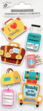 Load image into Gallery viewer, Little Birdie 3D Embellishment 7/Pkg Travel Time