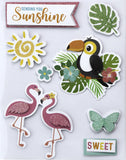 Load image into Gallery viewer, Little Birdie 3D Embellishment 8/Pkg Sweet Sunshine