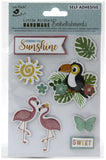 Load image into Gallery viewer, Little Birdie 3D Embellishment 8/Pkg Sweet Sunshine