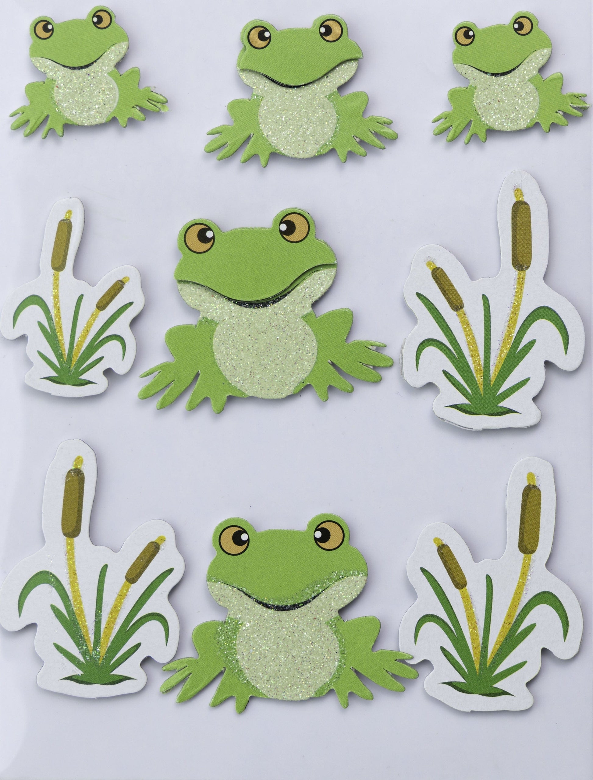 Little Birdie 3D Embellishment 9/Pkg Toad Pool