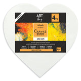 Load image into Gallery viewer, Little Birdie 4 inches Canvas Board Heart 4&quot; 4/Pkg