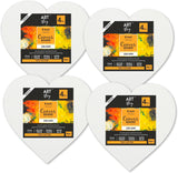 Load image into Gallery viewer, Little Birdie 6&quot; – Pack of 4 Sets (16 Pieces Total) Canvas Boards - Heart
