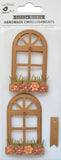 Load image into Gallery viewer, Little Birdie Arch Window Garden 3/Pkg Shades Of Brown