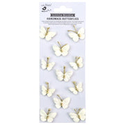 Little Birdie Butterfly Embellishments Amor Mio Pearl Butterflies Adhesive Embellishments