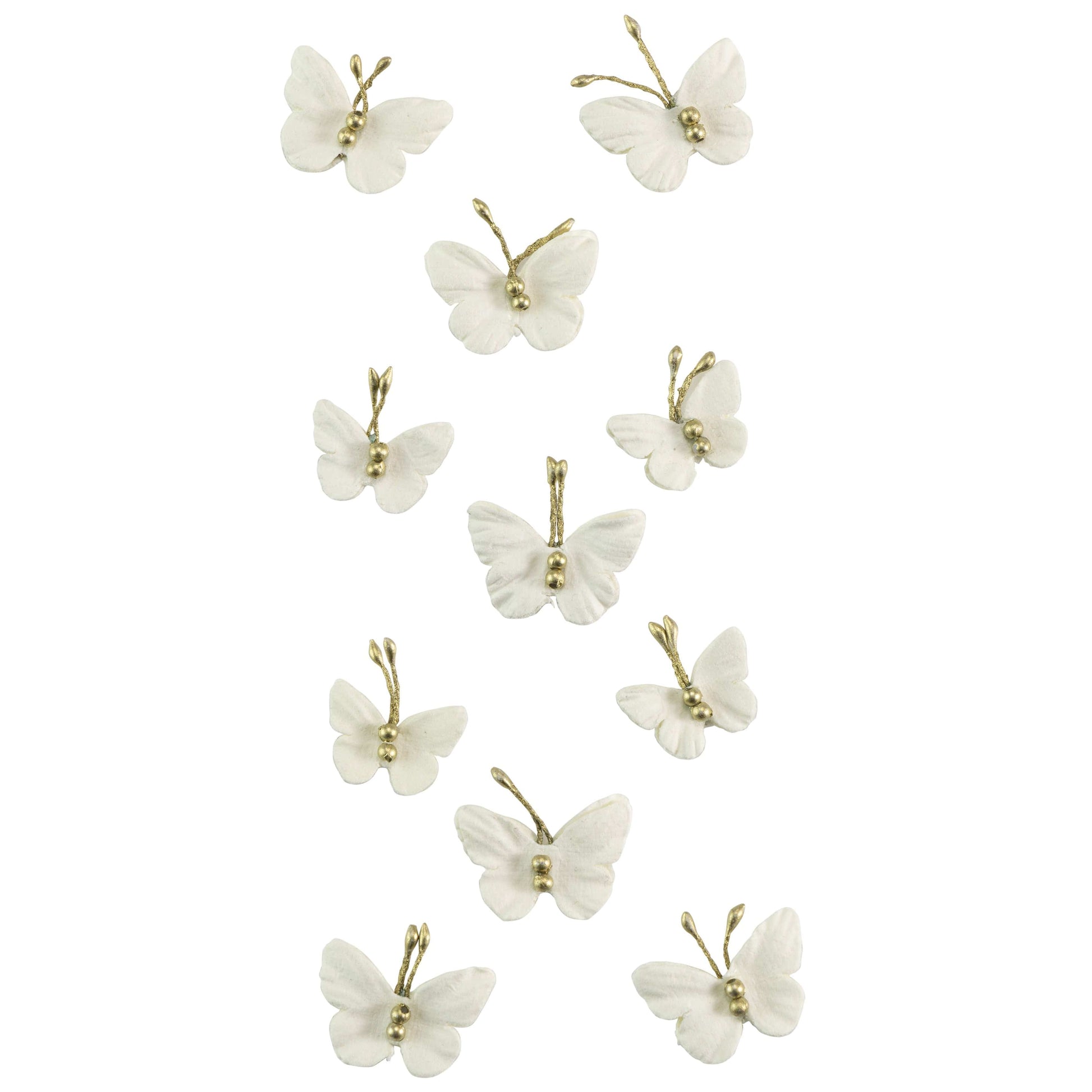 Little Birdie Butterfly Embellishments Pearl Butterflies Adhesive Embellishments