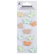 Little Birdie Butterfly Embellishments Woodland Stories Pearl Butterflies Adhesive Embellishments