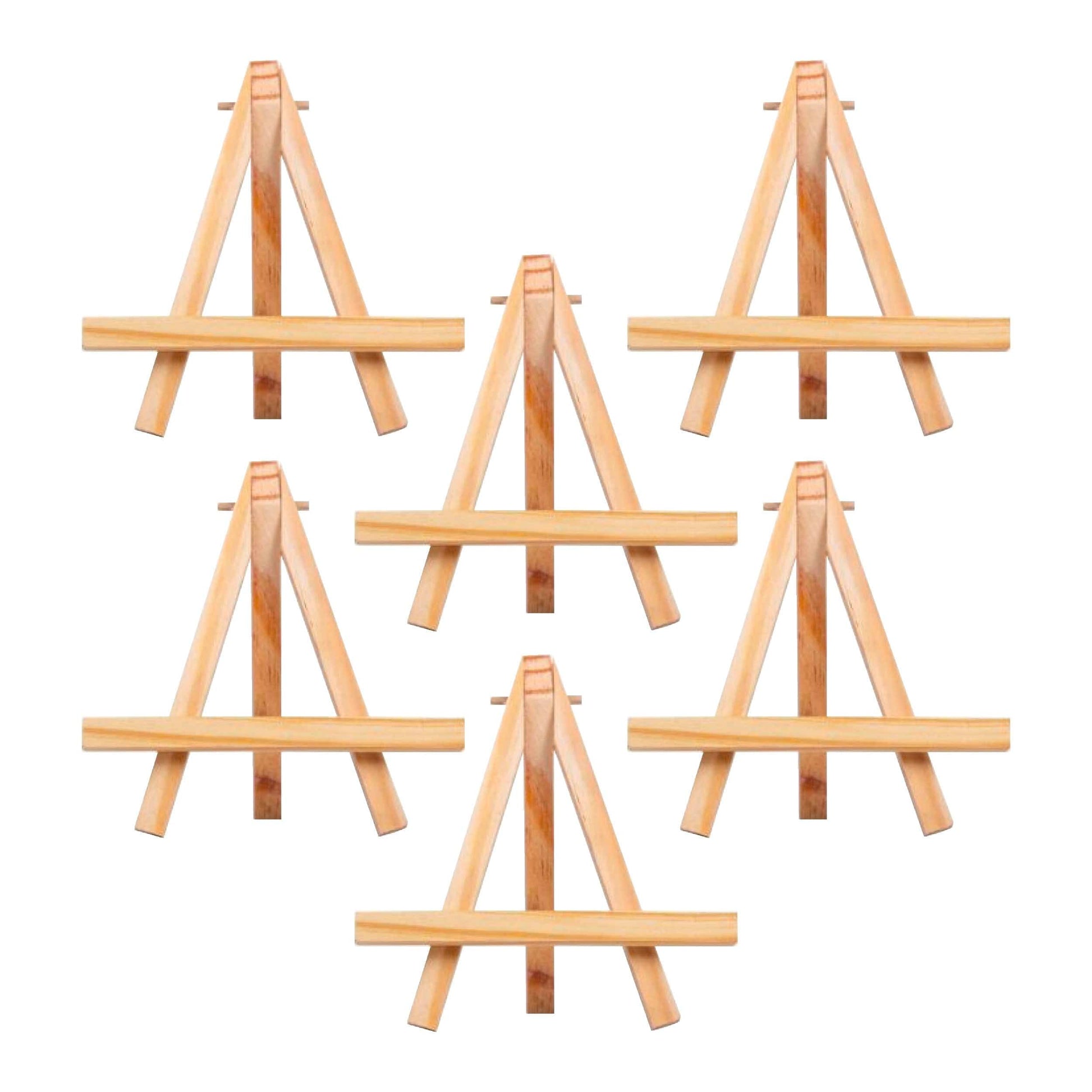 Little Birdie Canvas and Art Panels 11x11 cm – Pack of 6 Mini Wooden Easel - With or Without Mini Canvas