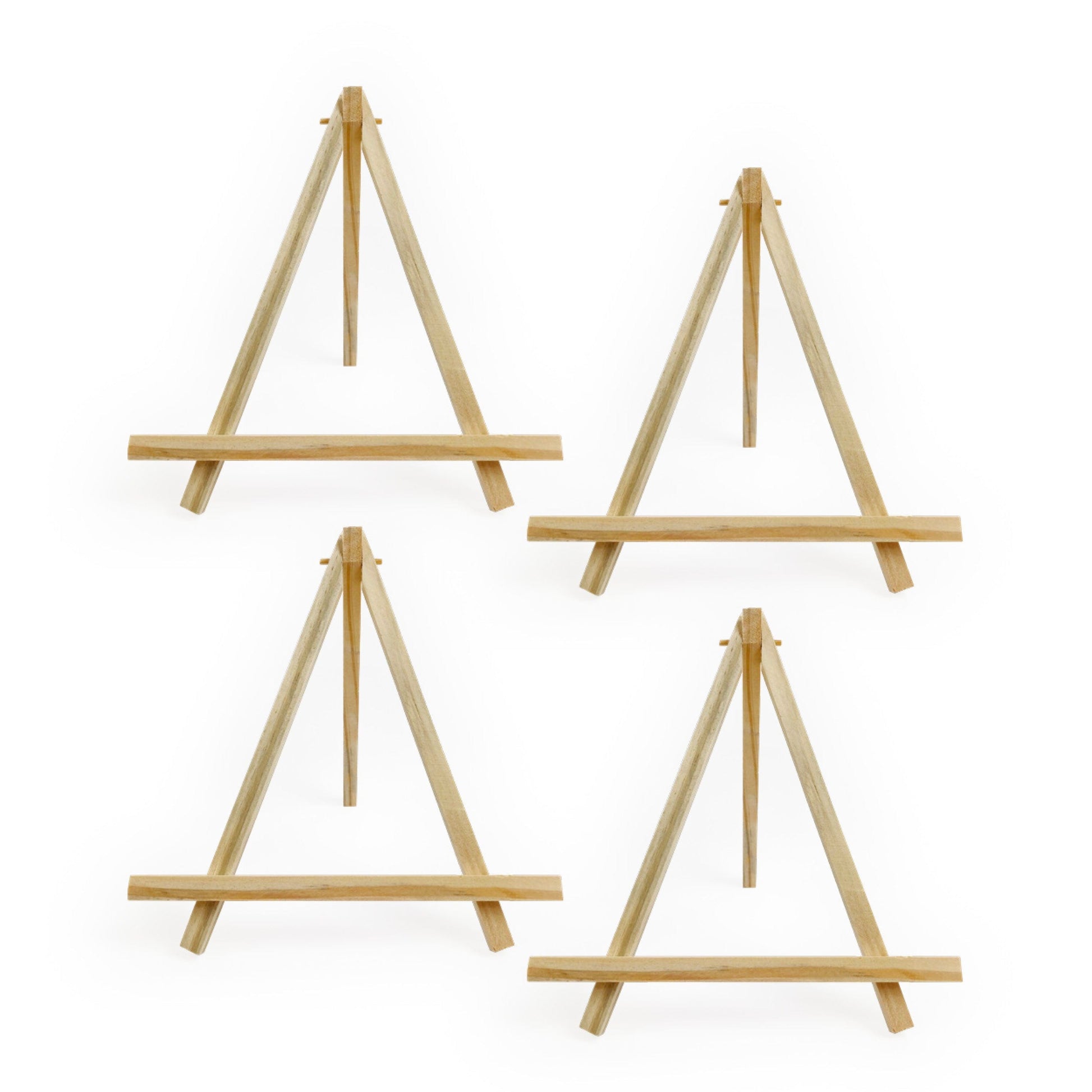 Little Birdie Canvas and Art Panels 24x20.5 cm – Pack of 4 Mini Wooden Easel - With or Without Mini Canvas
