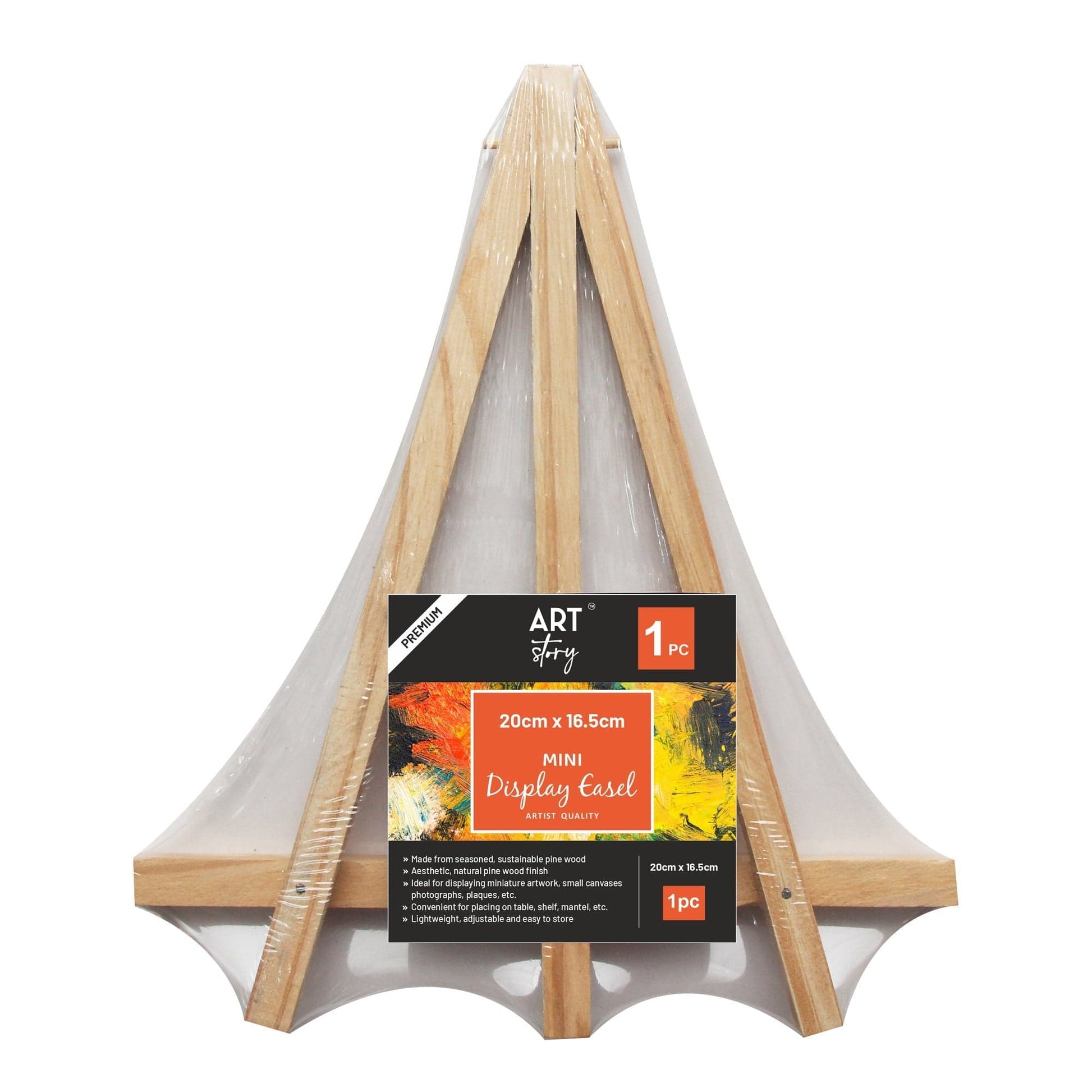 Little Birdie Canvas and Art Panels 7.87 inch Easel Only Mini Wooden Easel - With or Without Mini Canvas