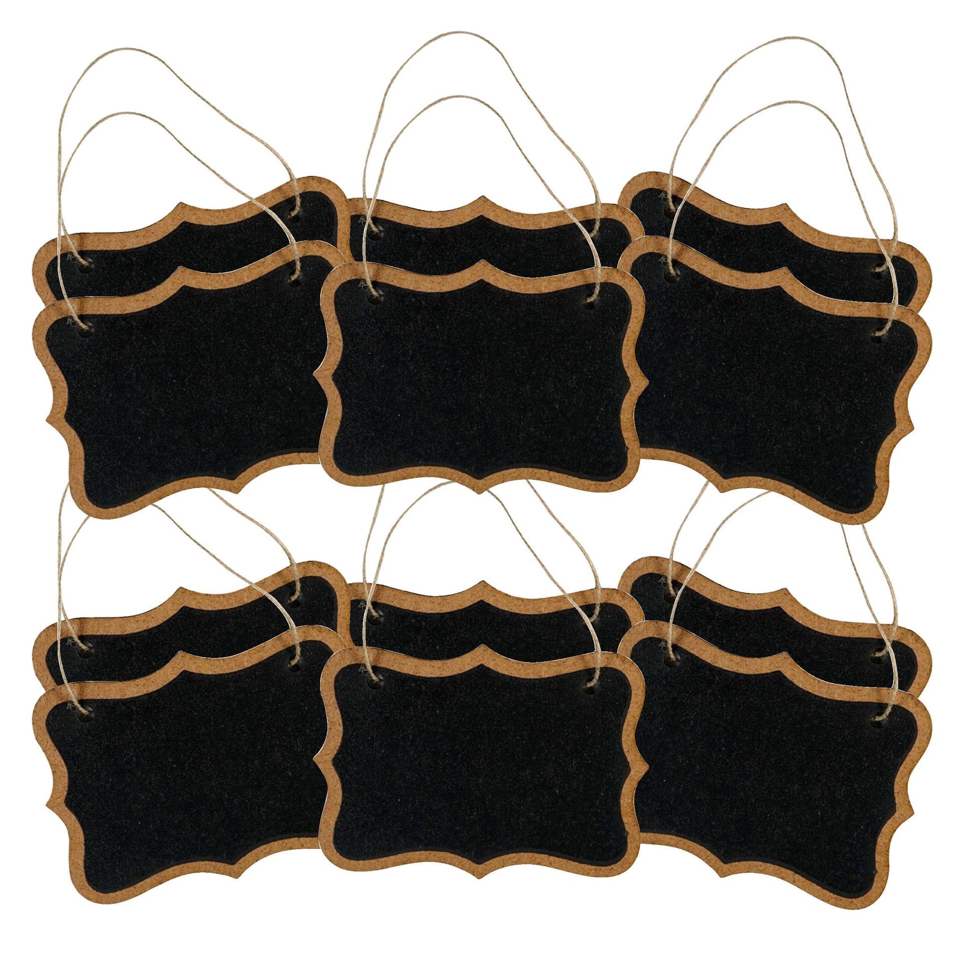 10 Pcs Wooden Hanging Chalkboard Signs Handwritten Small Blackboard Door Number Milk Tea Shop Listing Mini 10pcs Pack House