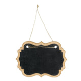 Load image into Gallery viewer, Little Birdie Chalkboard Ornate Braces Hanging Mini Chalkboard Signs