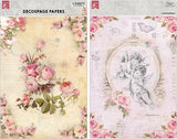Load image into Gallery viewer, Little Birdie Decoupage Paper A4 4/Pkg - Fairy Blossom