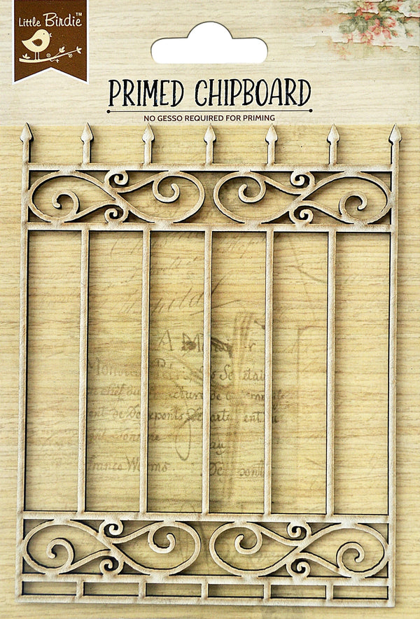 Little Birdie Laser Cut Primed Chipboard 1/Pkg Scroll Elegance