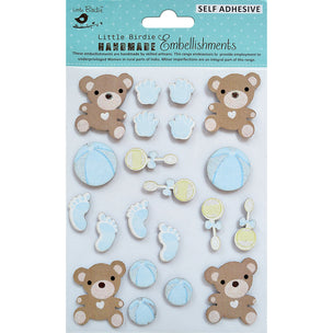 Little Birdie Little Birdie - 21 Pack 3D Embellishments – Little Hands Tiny Feet