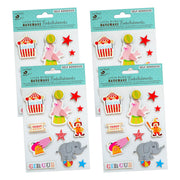 Little Birdie Little Birdie 3D Embellishments â€“ At The Circus (Pack of 4, 44 Pieces Total) | Self-Adhesive Stickers for Scrapbooking, Card Making, DIY Crafts & Decor Projects