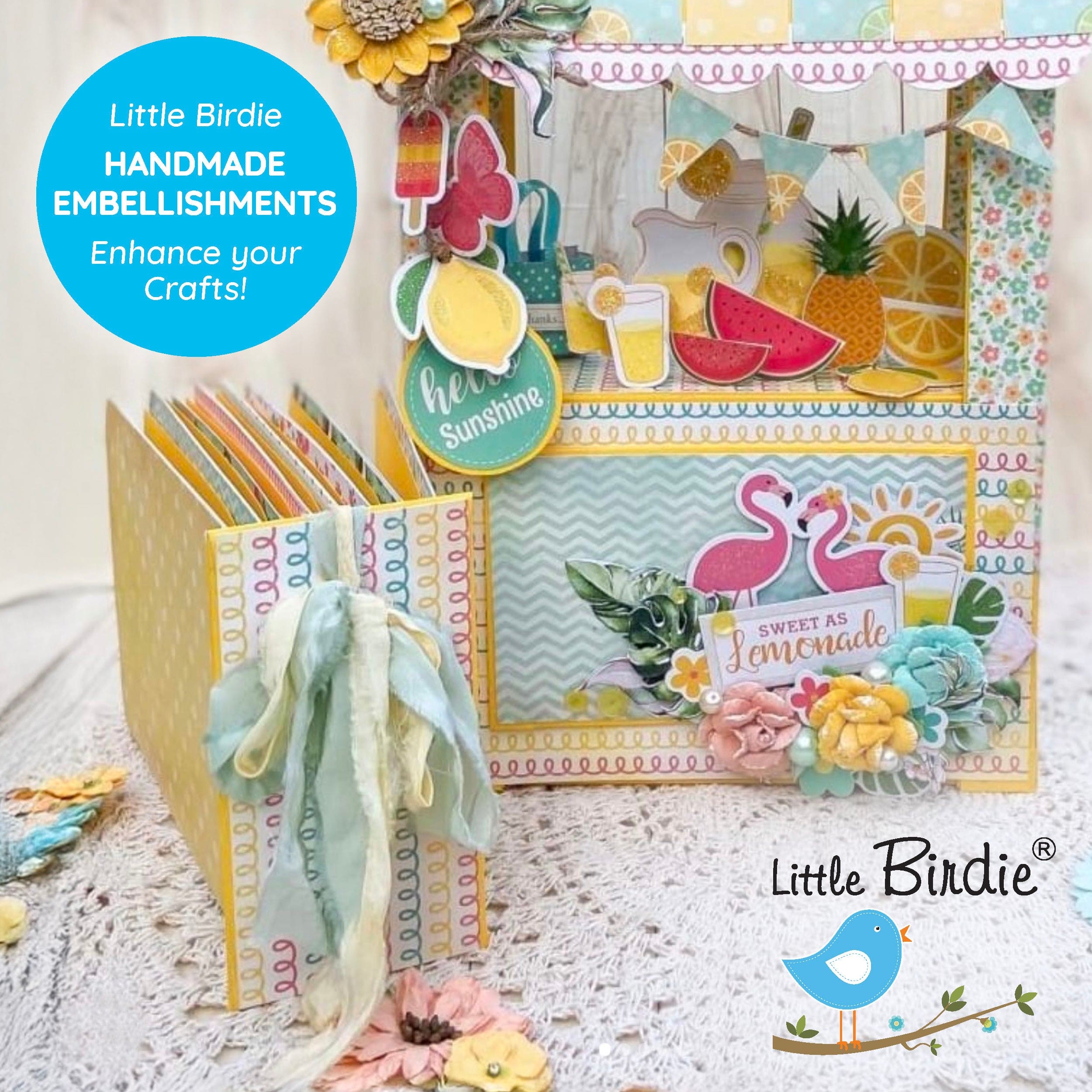 Little Birdie Little Birdie 3D Embellishments â€“ At The Circus (Pack of 4, 44 Pieces Total) | Self-Adhesive Stickers for Scrapbooking, Card Making, DIY Crafts & Decor Projects