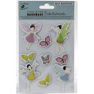 Little Birdie Little Birdie - 9 Pack 3D Embellishments – Fairy Tale