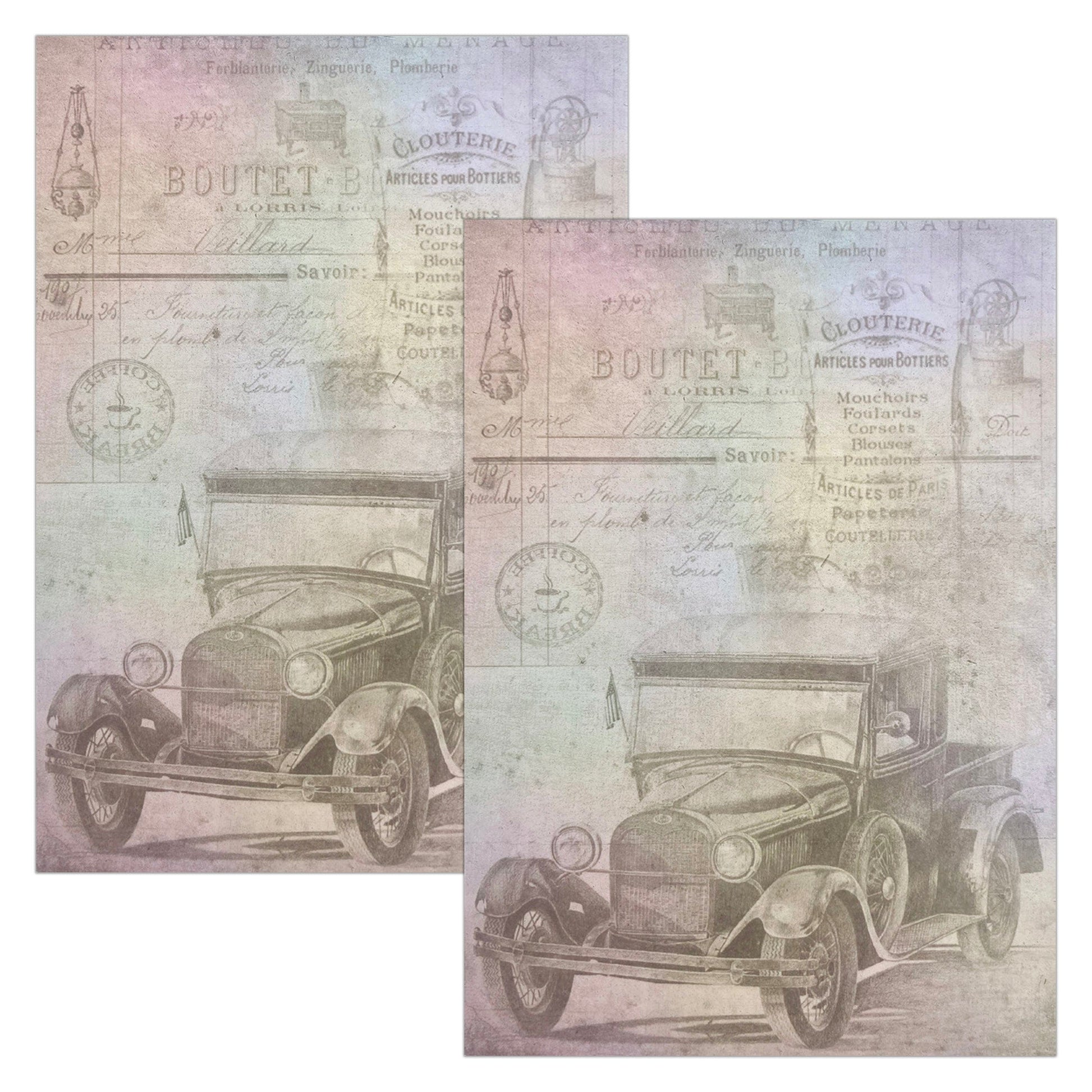 Little Birdie Little Birdie Decoupage Paper A4 - Pack of 4 (16 Sheets Total) | Craft Paper for DIY, Home Decor, and Mixed Media Art - (Antique Essense)