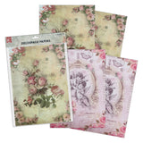 Load image into Gallery viewer, Little Birdie Little Birdie Decoupage Paper A4 - Pack of 4 (16 Sheets Total) | Craft Paper for DIY, Home Decor, and Mixed Media Art - (Fairy Blossom)