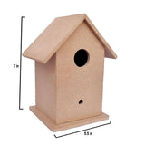 Load image into Gallery viewer, Little Birdie Little Birdie MDF Base Bird House 5.5&quot; x 7&quot; - Pack of 3 | DIY Unfinished Wood Craft | Paintable Birdhouse for Kids &amp; Adults | Ideal for Home Décor, School Projects &amp; Arts and Crafts