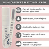 Load image into Gallery viewer, Nuvo Adhesives Multipack of 16 - Flat Tip Glue Pen Medium - 203n16