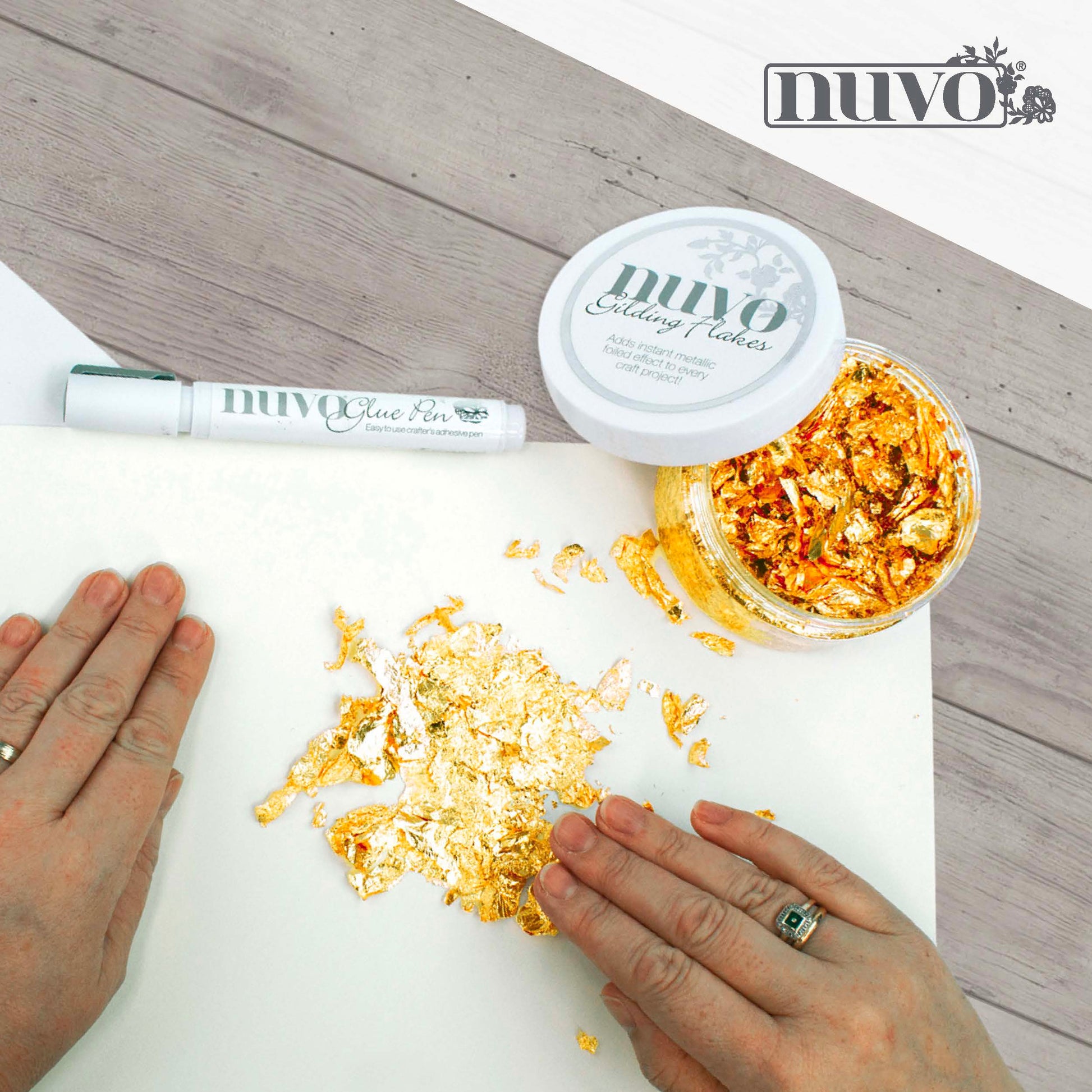 Nuvo Gilding Flakes Nuvo - Gilding Flakes - Radiant Gold (200ml) - 850n