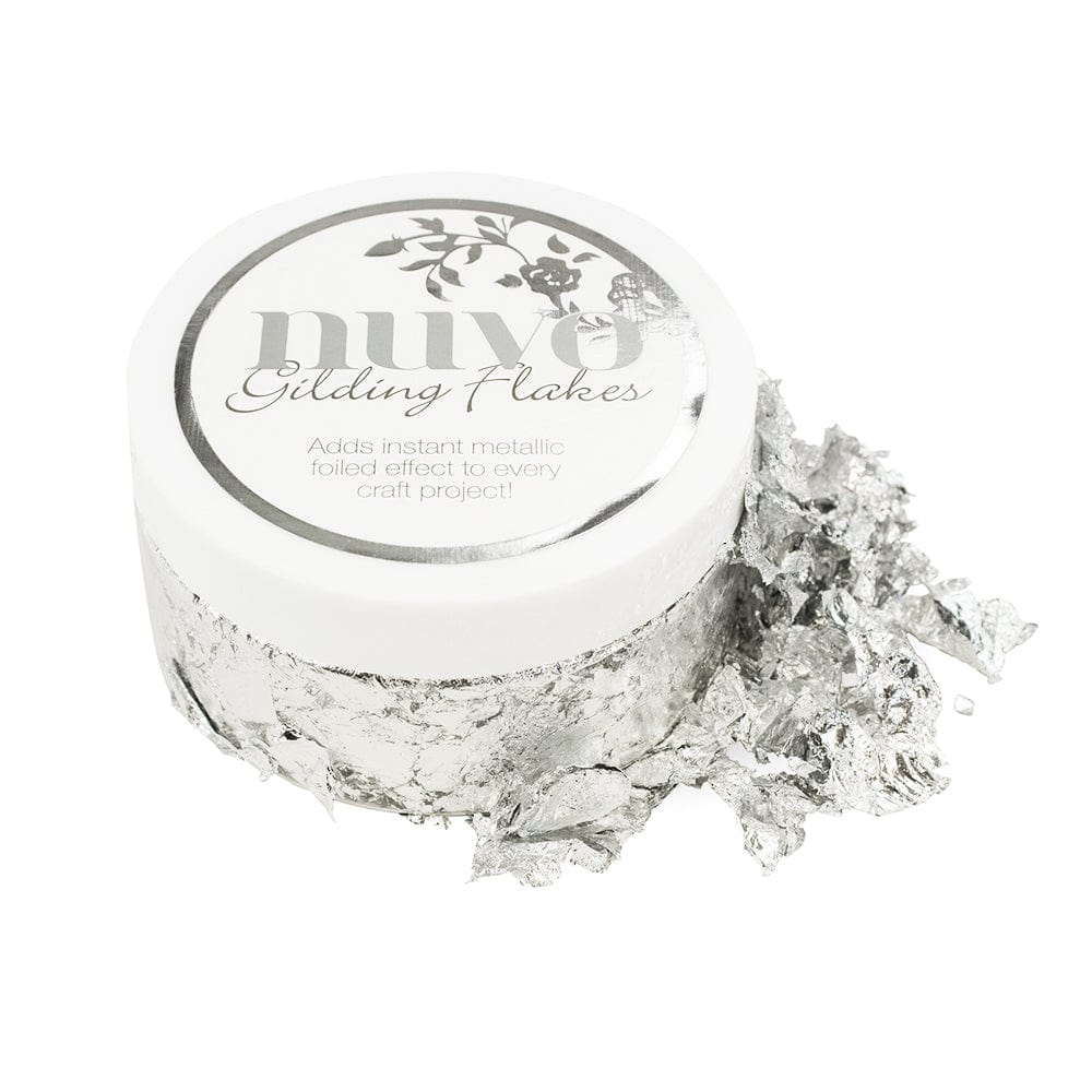 Nuvo Gilding Flakes Nuvo - Gilding Flakes - Silver Bullion (200ml) - 851n