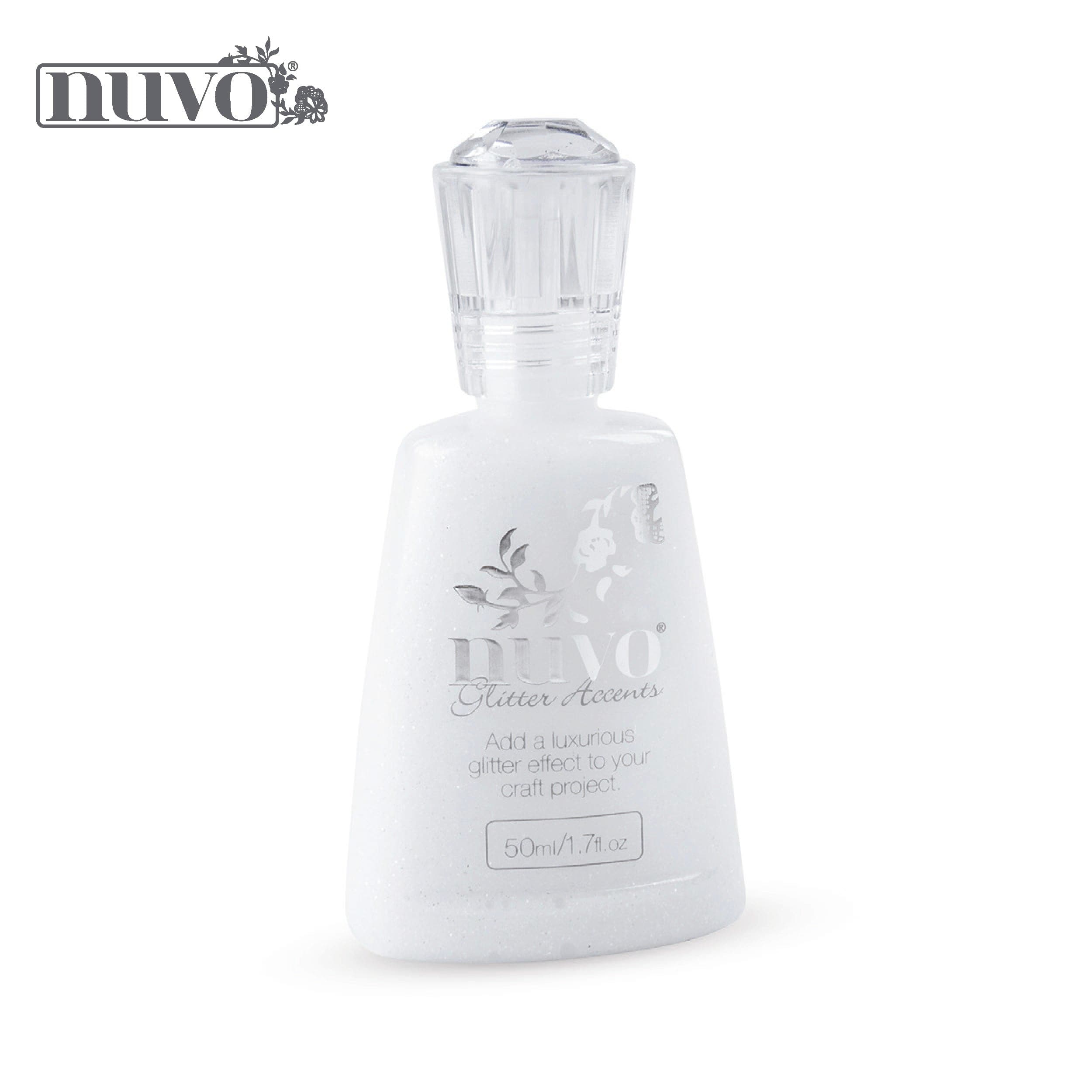 Nuvo Glitter Accents Multipack of 3 Glitter Accents - Fresh Snowfall - 948n3