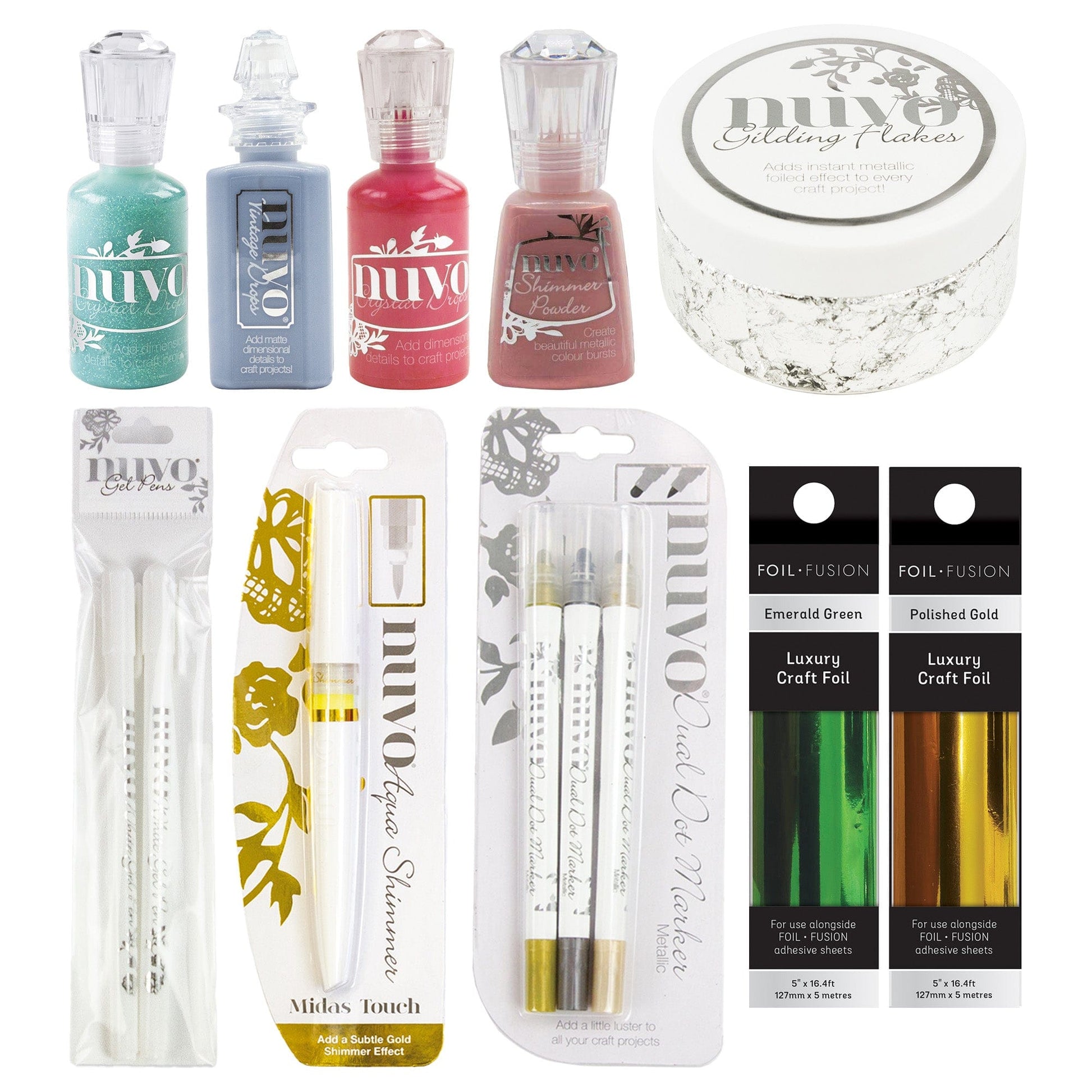 Nuvo Hidden Bundle Mixed Embellishments and Mediums - Retro Robot Collection