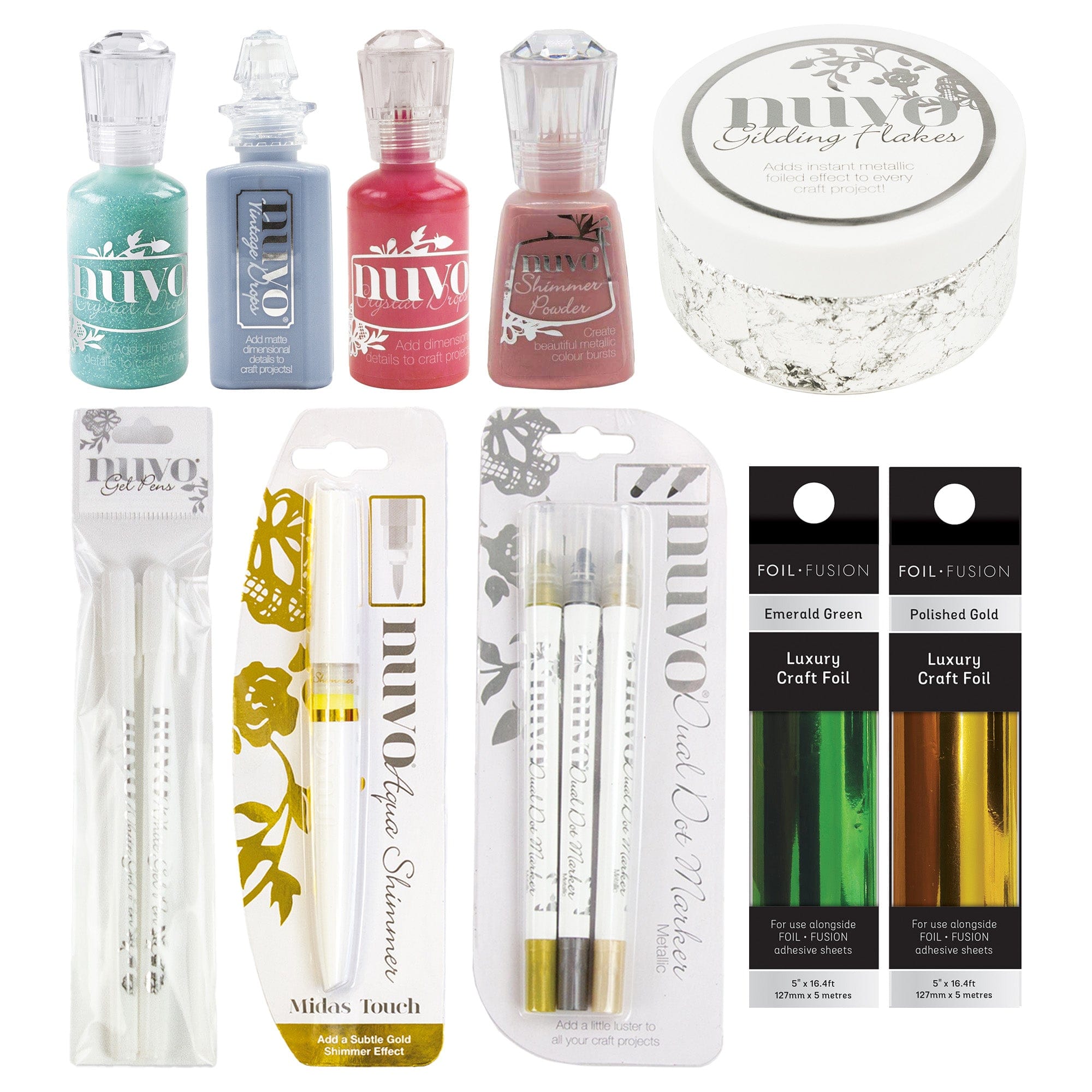 Nuvo Hidden Bundle Mixed Embellishments and Mediums - Retro Robot Collection