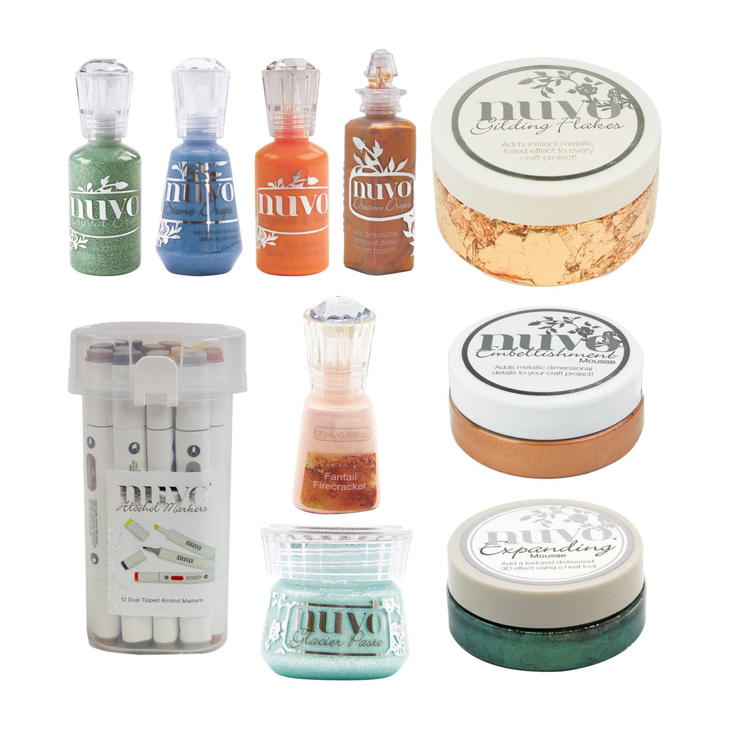 Nuvo Hidden Bundle Mixed Embellishments and Mediums - Supreme Succulents Collection