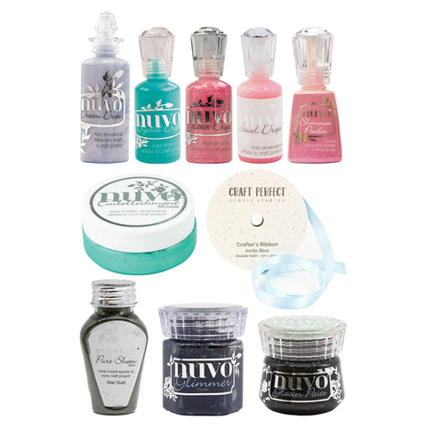 Nuvo Hidden Bundle Mixed Embellishments and Mediums - Tremendous Tree Collection