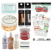 Nuvo Hidden Bundle Mixed Embellishments - Festive Fireplace Collection
