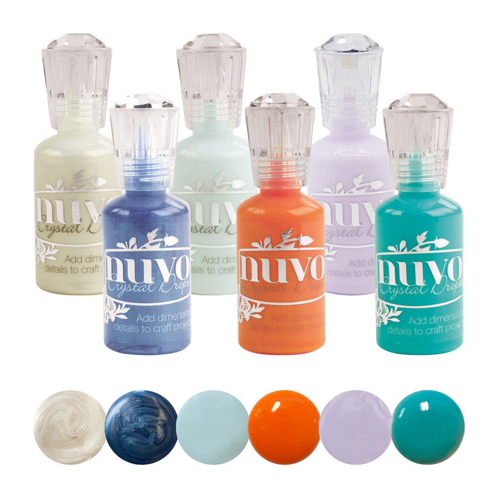 Nuvo Nuvo Drops Nuvo Crystal Drops – 6-Colour Bundle (Navy Blue, Ripened Pumpkin, Caribbean Ocean, Ivory Seashell, Duck Egg Blue, French Lilac)