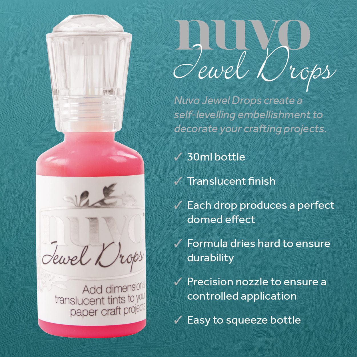 Nuvo Nuvo Drops Nuvo Jewel Drops – 6-Colour Bundle (Watermelon Wonder, Honeysuckle, Aqua Plains, Orange Marmalade, Key Lime, Sea Breeze)