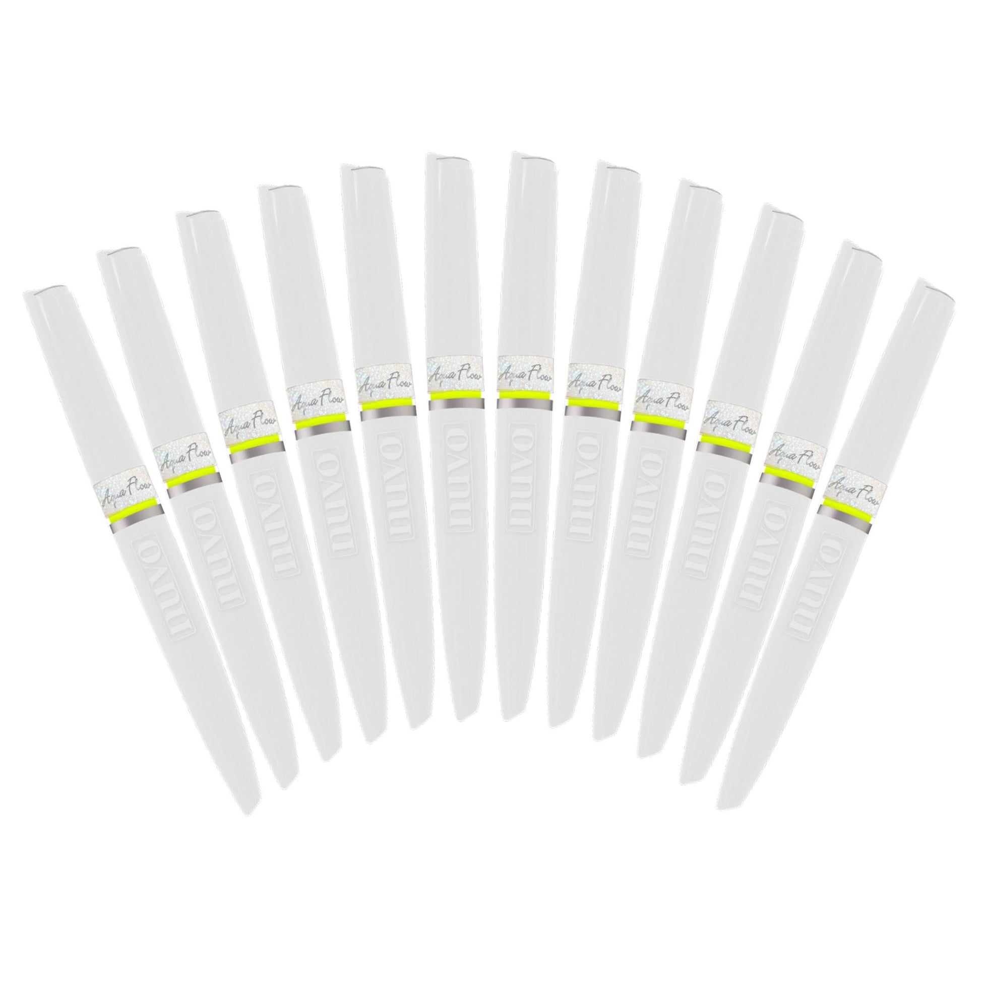 Nuvo Pens and Pencils Multipack of 6 Aqua Shimmer Pens - Glitter Gloss - 888n6