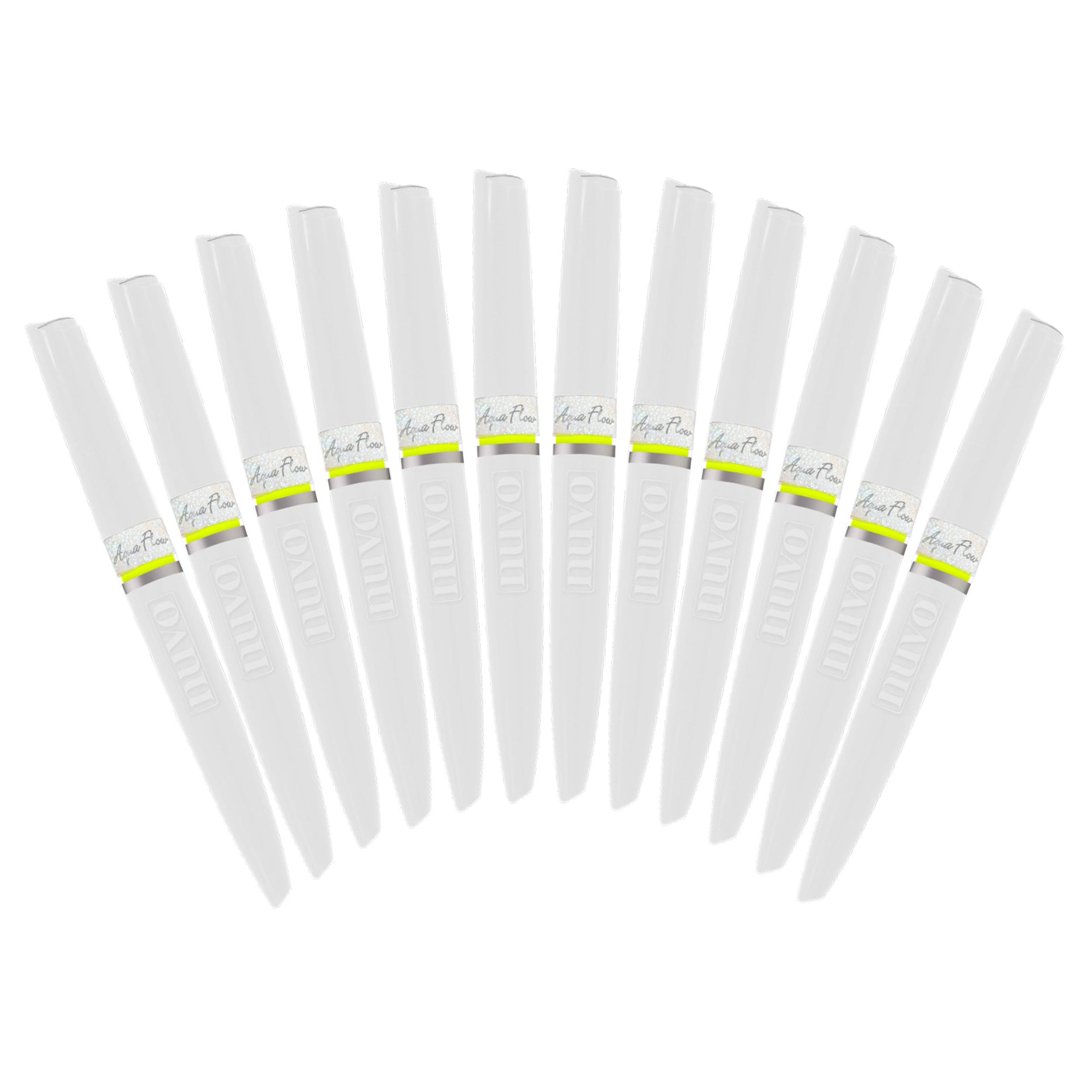 Nuvo Pens and Pencils Multipack of 6 Aqua Shimmer Pens - Glitter Gloss - 888n6