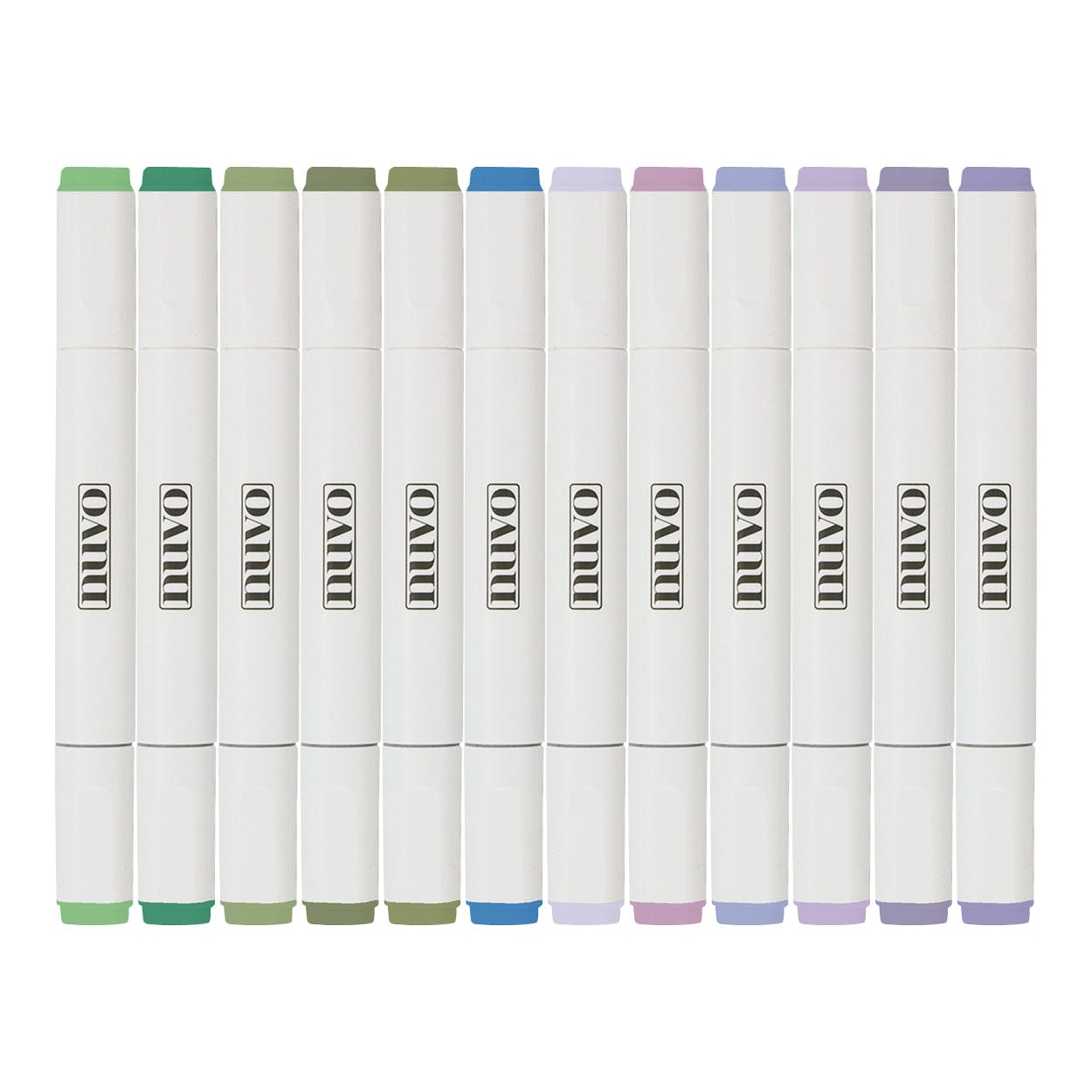 Nuvo Pens and Pencils Nuvo Alcohol Marker Pen Set – 12 Vibrant Dual-Tip Colours