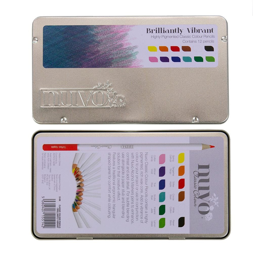 Nuvo Pens and Pencils Nuvo - Classic Colouring Pencils - Brilliantly Vibrant - 514N
