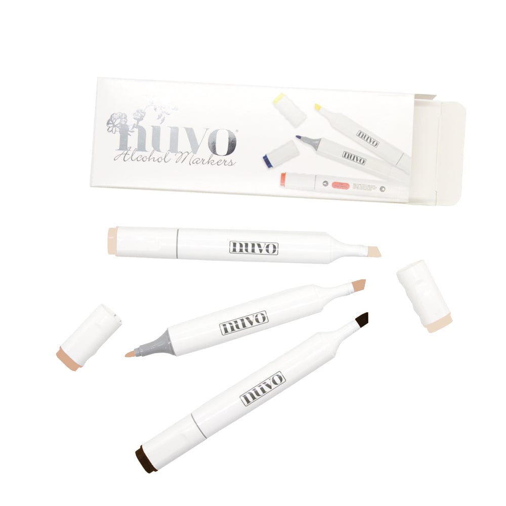 Nuvo Pens and Pencils Nuvo - Marker Pen Collection - Cookies & Cream - 3 Pack - 329N