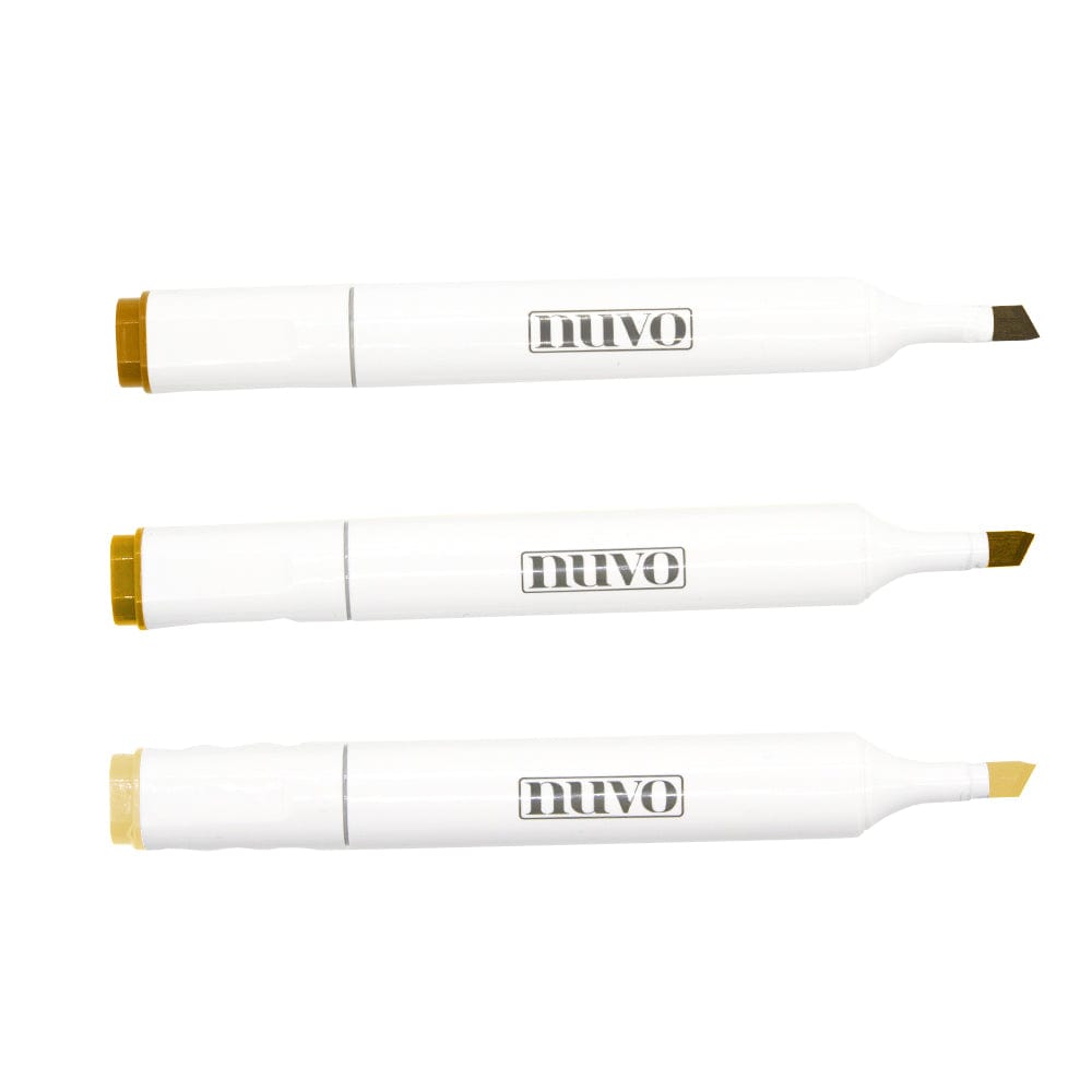 Nuvo Pens and Pencils Nuvo - Marker Pen Collection - Honey Amber - 3 Pack - 324N