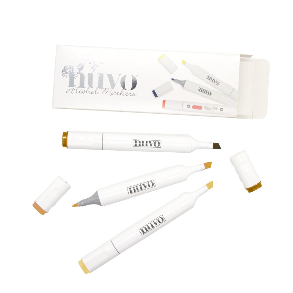 Nuvo Pens and Pencils Nuvo - Marker Pen Collection - Honey Amber - 3 Pack - 324N