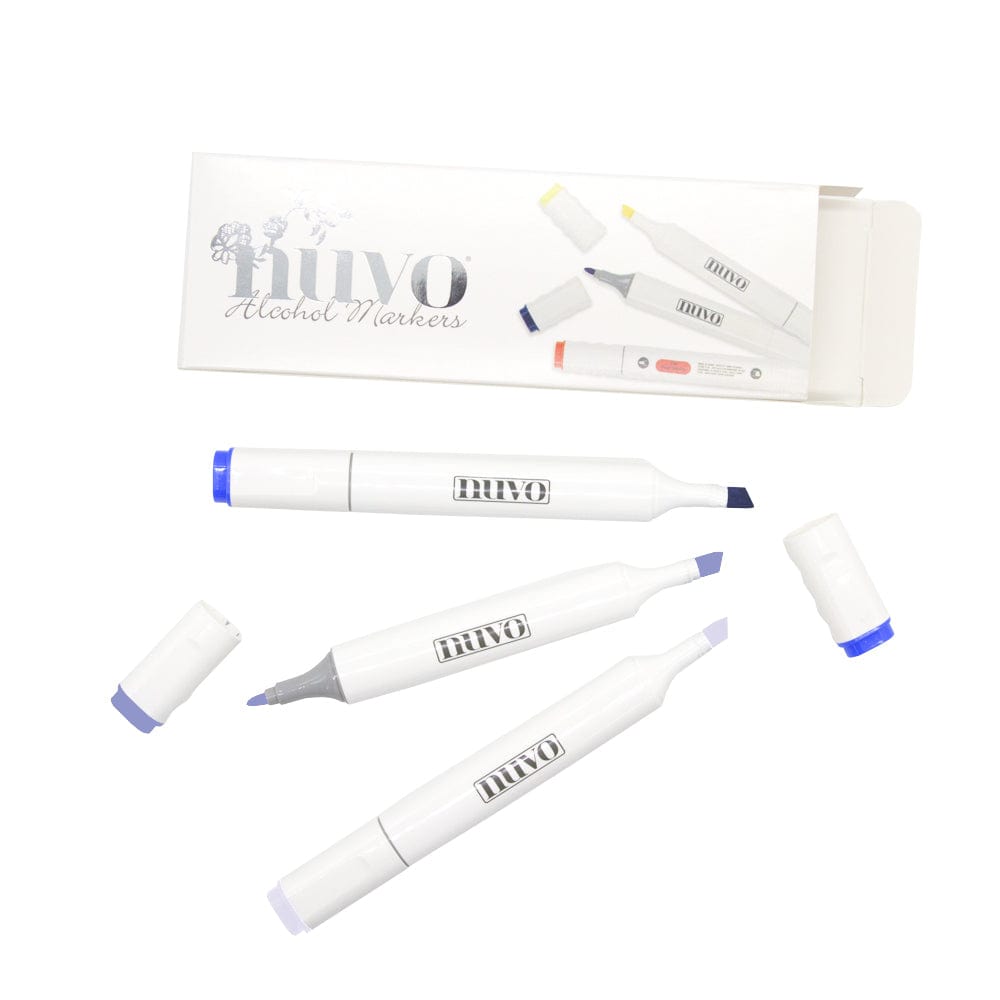 Nuvo Pens and Pencils Nuvo - Marker Pen Collection - Palma Violets - 3 Pack - 328N