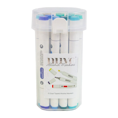 Nuvo Pens and Pencils Nuvo - Marker Pen Collection - Sea & Skies - 12 Pack - 526n