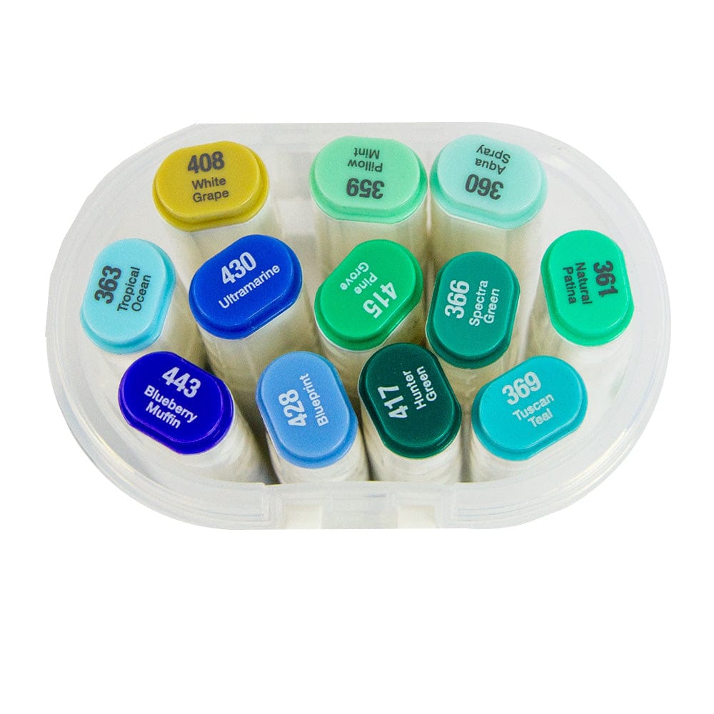 Nuvo Pens and Pencils Nuvo - Marker Pen Collection - Sea & Skies - 12 Pack - 526n