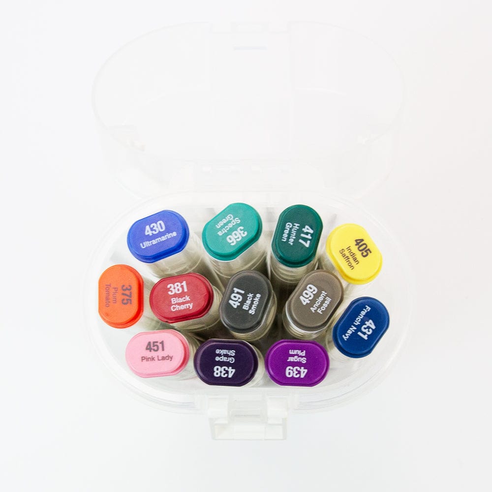 Nuvo Pens and Pencils Nuvo - Marker Pen Collection - Shaded Accents - 12 Pack - 349N