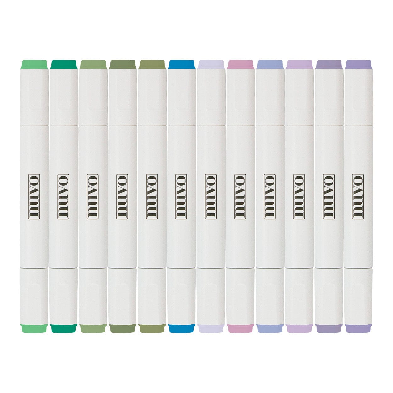 Nuvo Pens and Pencils “Wicked Shades” Alcohol Marker Bundle – 12 Dual-Tip Vibrant Pens + 12-Slot Storage Box – Halloween Craft & Colouring Set