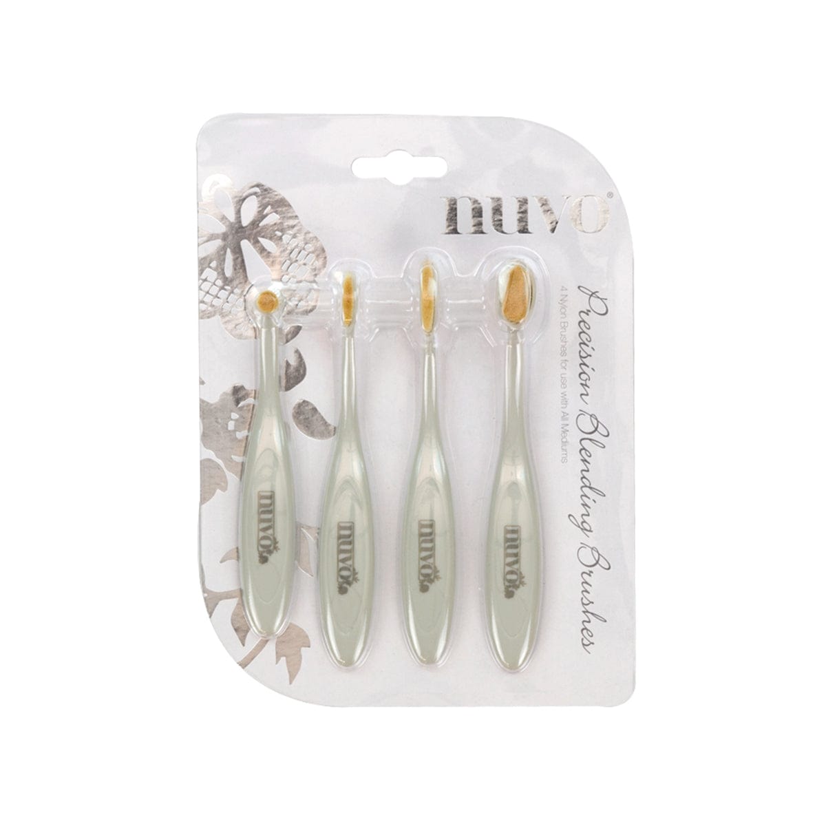 Nuvo Tools Nuvo - Precision Blender Brushes - 4 Pack - 1950n